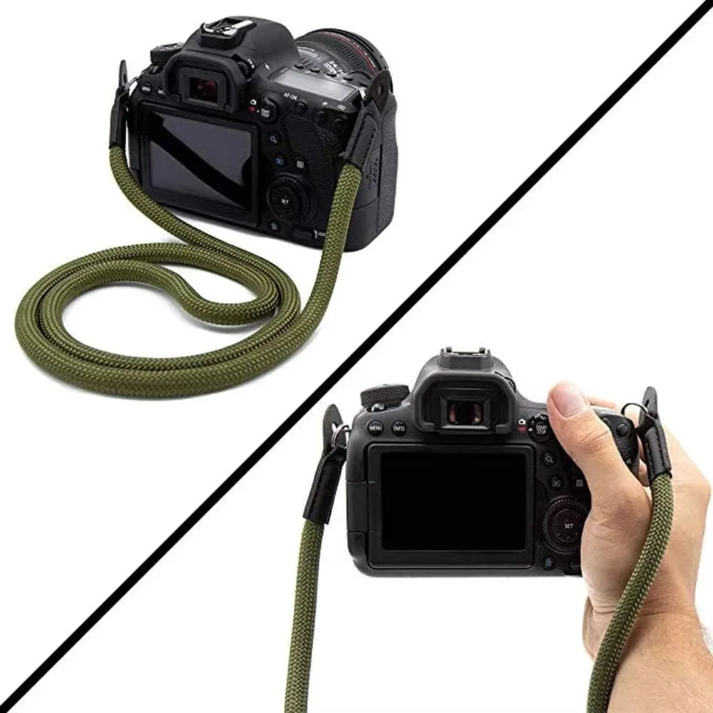 새로운 조절 가능한 카메라 숄더 스트랩 나일론 DSLR 카메라 스트랩 니콘 파나소닉 라이카 후지필름용 내구성 있는 끈형 보안 스트랩
