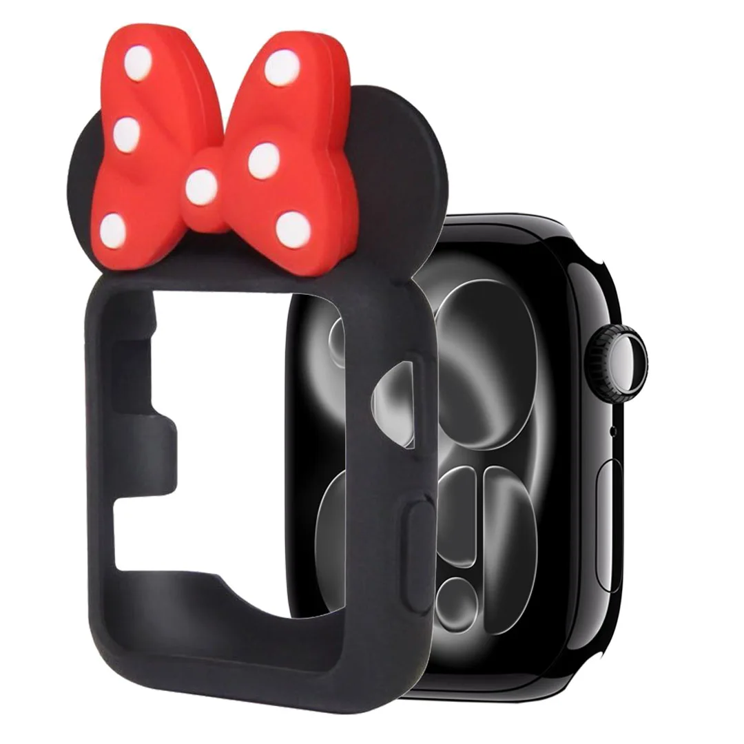 Cute Cartoon Silicone Protective Case for Apple Watch - All-around Screen Shell