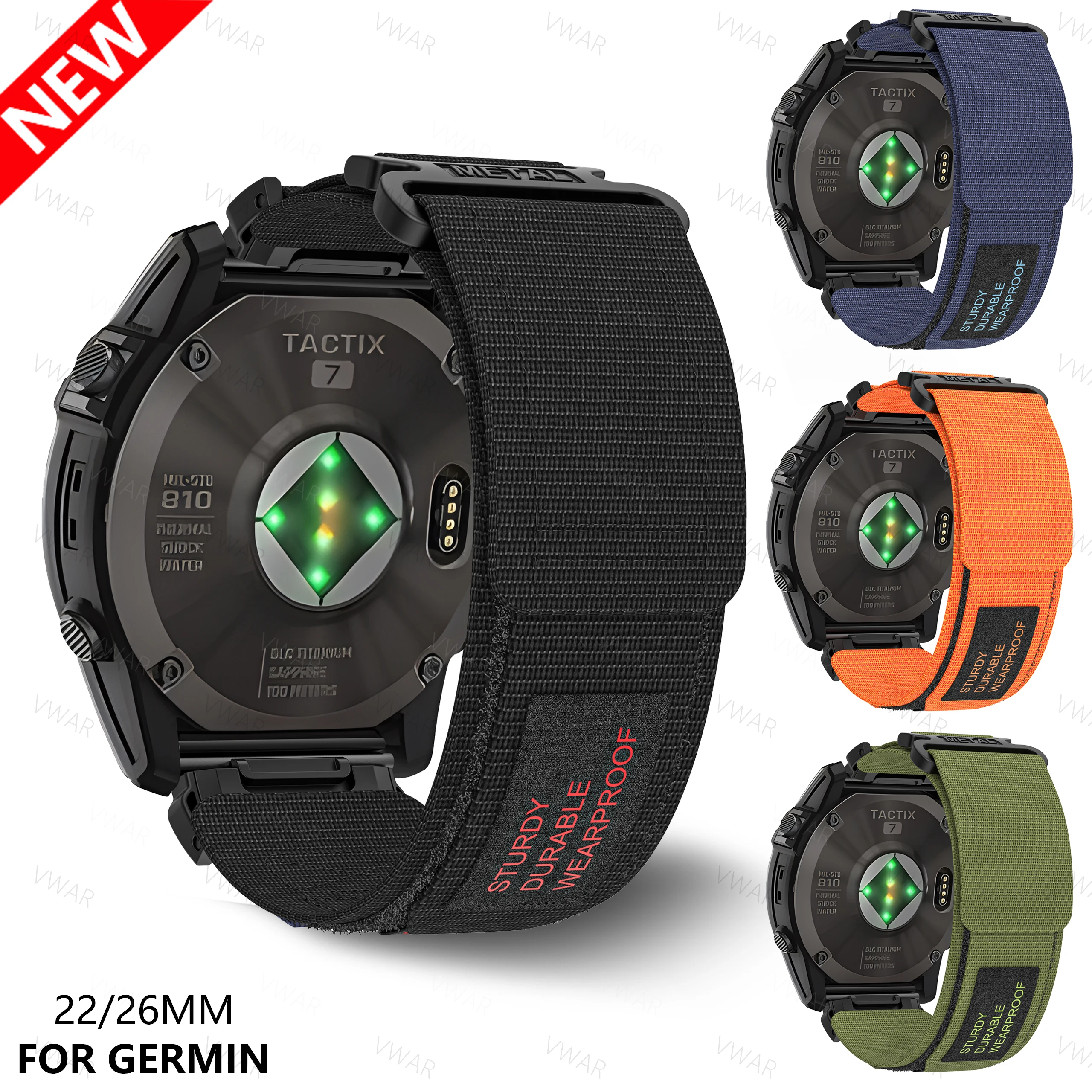 GARMIN FENIX7 7X PRO 6 6X  Ϸ и͸ Ʈ, ε巯  Ʈ ٵ, 965  ü Ʈ, 22mm, 26mm