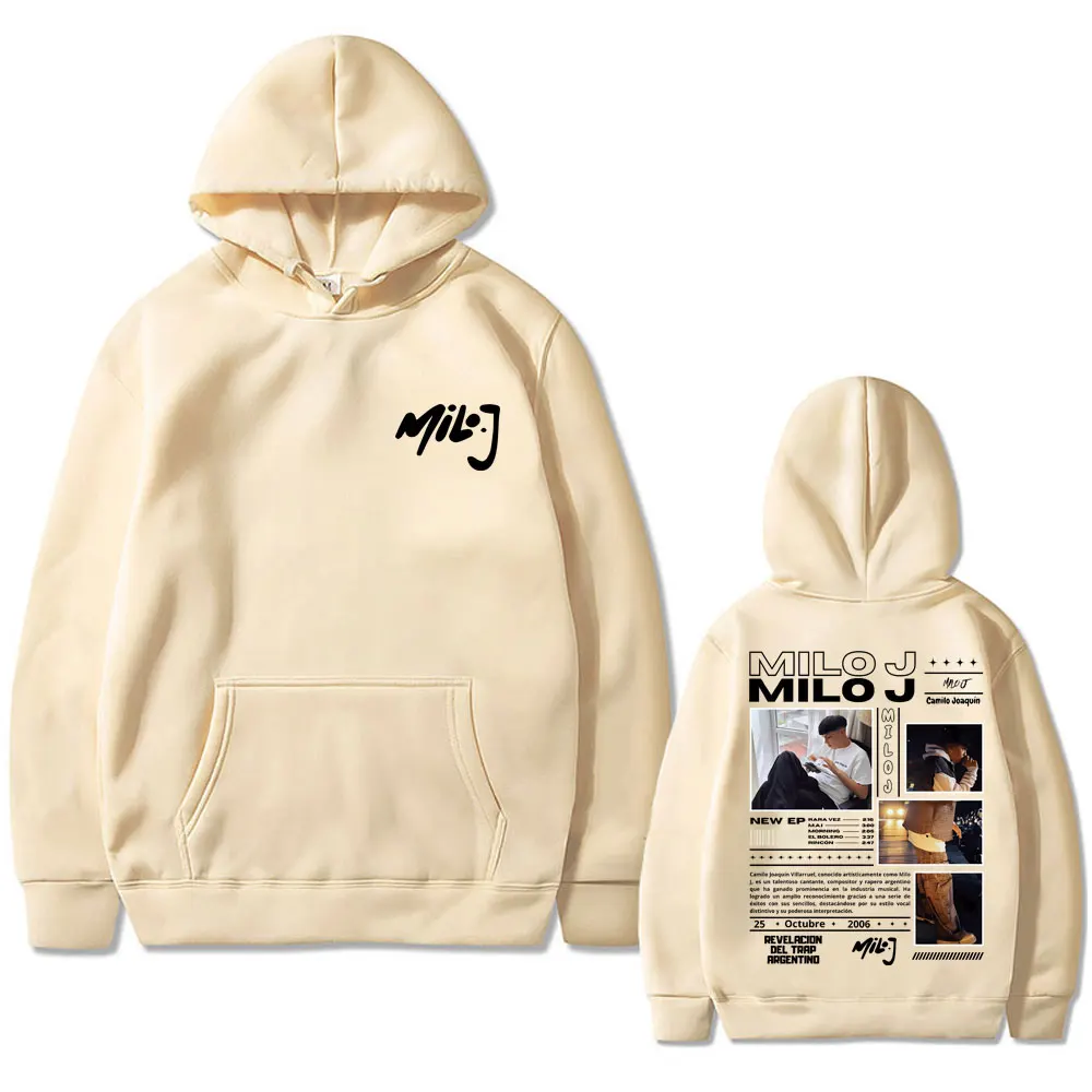 Rapper Milo J 111 Album Graphic Hoodie Men Women Hip Hop Fashion Oversized Hooded Sweatshirt Men's Casual Fleece Cotton Hoodies 6