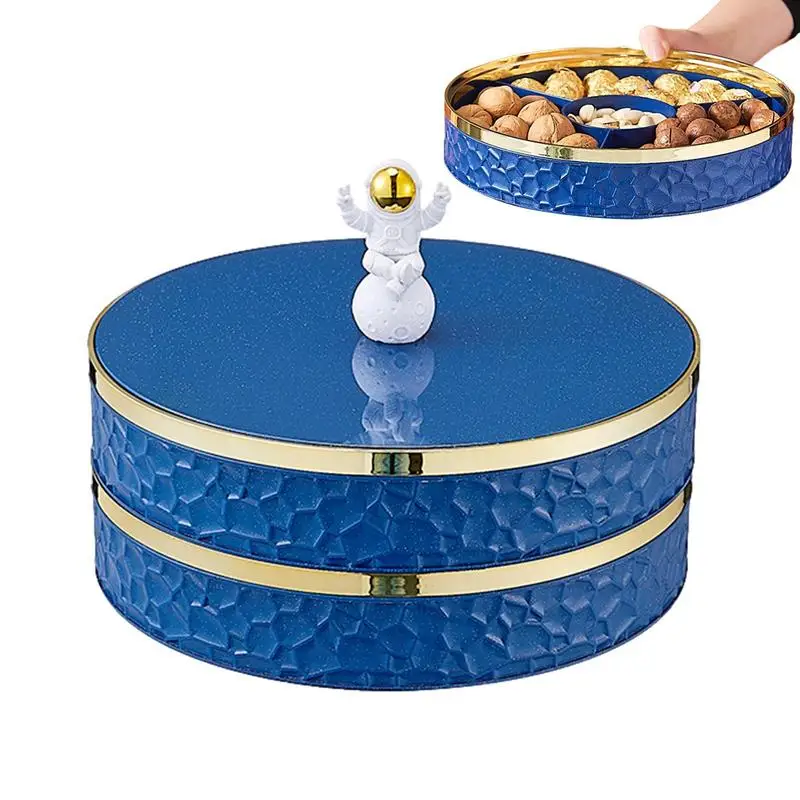 

Коробка для хранения еды для перекуса астронавт, сервировочный поднос, вращающийся контейнер для закусок, десертов, для дома