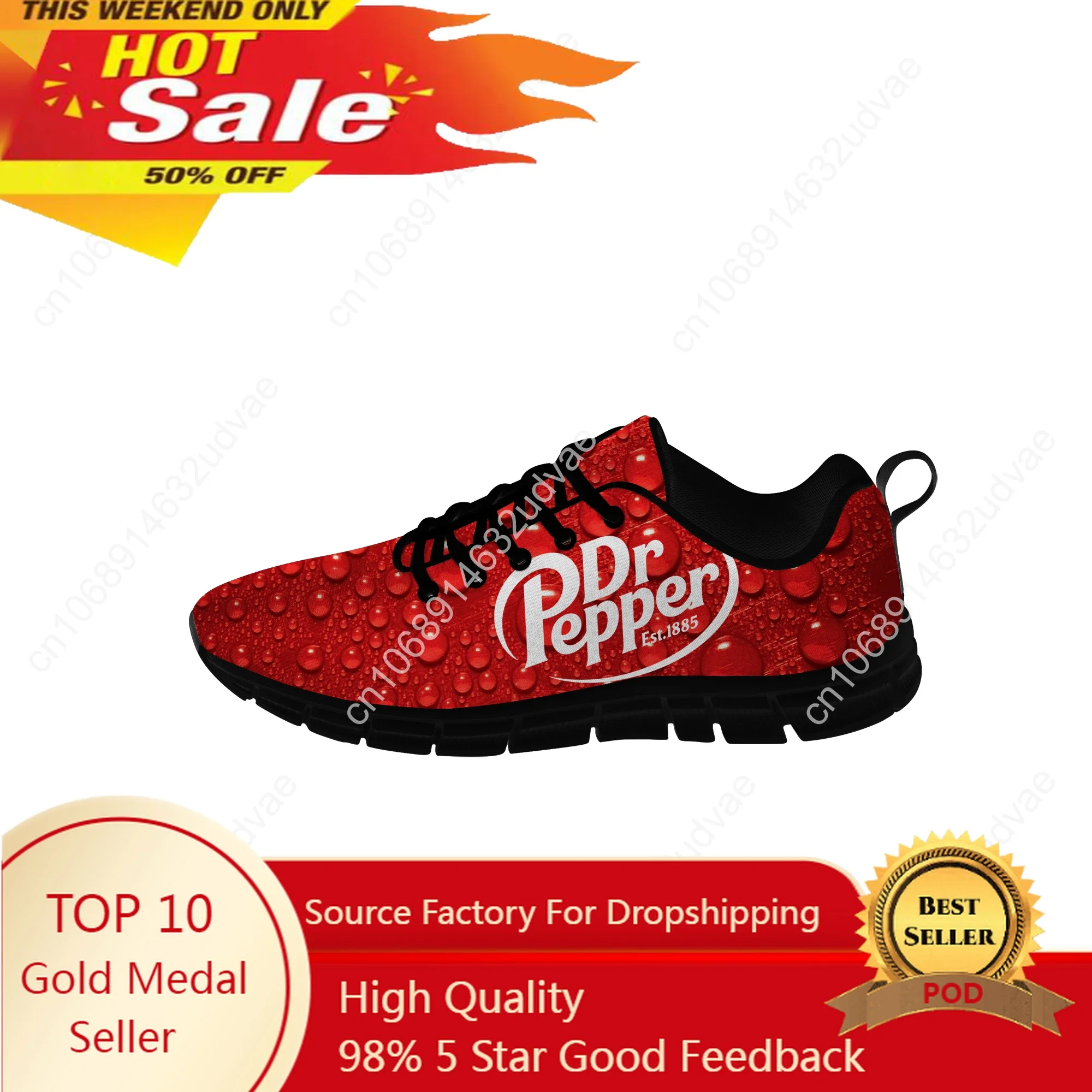 

DR Pepper Sneakers Mens Womens Teenager Casual Cloth Shoes Canvas Running 3D Print Shoes Cosplay Breathable Lightweight shoe