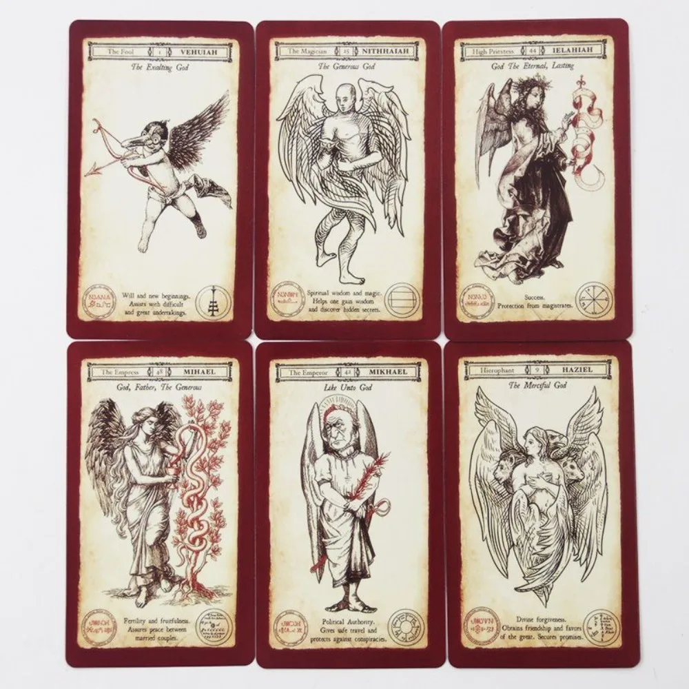 Heavenly Angel-Evoking Tarot Deck - 78 Divine Guidance Cards with Angelic Sigils & Names