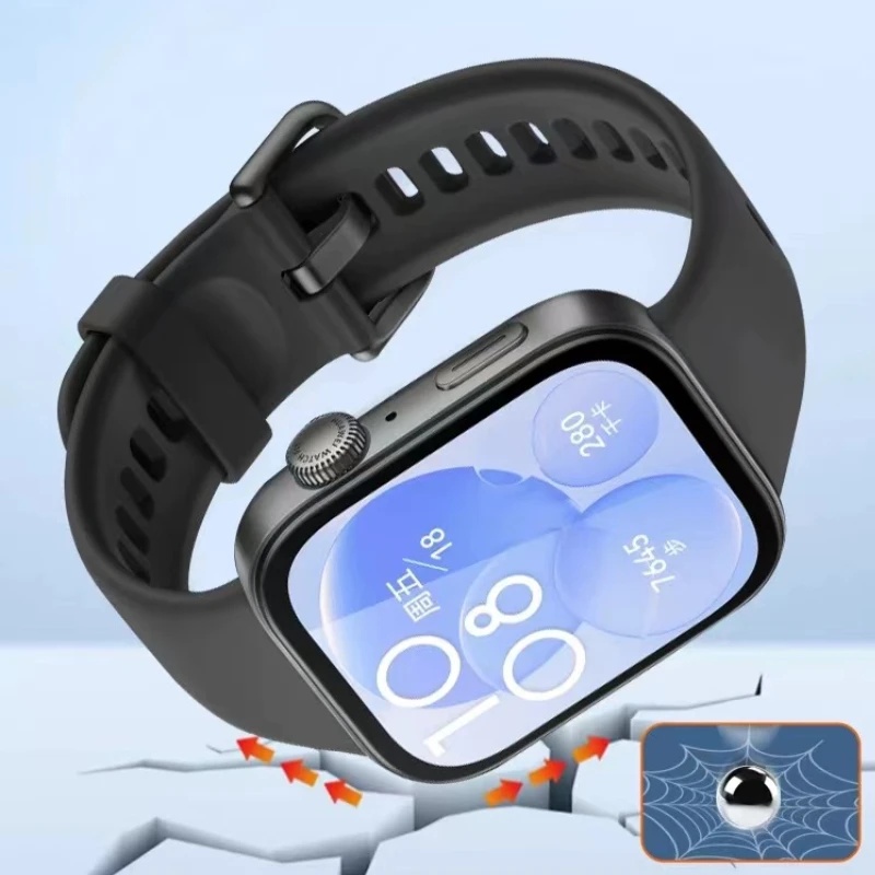 Premium All-Around HD Glass + Protective Case for Huawei Watch Fit 3 - Anti-Scratch Bumper Cover