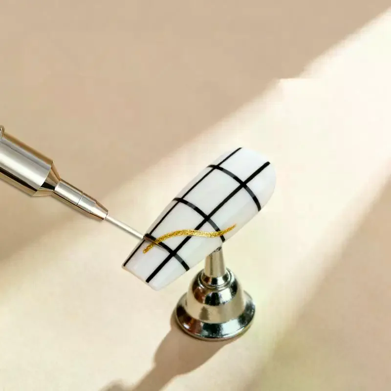 Pennello per Unghie con Manico in Legno, Pennello per Nail Art in Gel, Pennello per Disegno Linee e Fiori, Penna per Gel UV, Strumento per Manicure Professionale - immagine 3