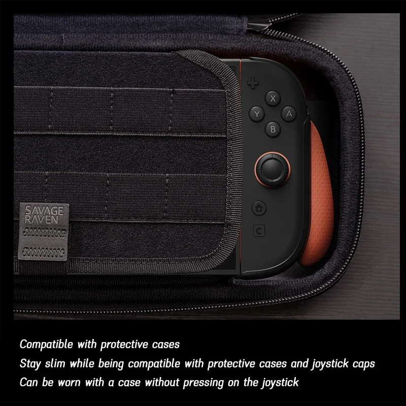Savage 보관 가방 Raven by Skull & Co. Nintendo Switch 2용 EDC 운반 케이스 NSW 2 콘솔용 ortable 하드 쉘 보관 가방