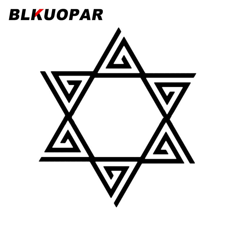 

BLKUOPAR Звезда Давида автомобильные наклейки Ван аниме креативные виниловые высекающие солнцезащитные водонепроницаемые графические аксессуары для холодильника автомобиля