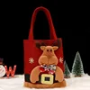 20PCS Christmas Gift Bags Handbags Tote Bags Candy Bags Snowman Bear Gift Bags Storage Bags Christmas Decoration 4