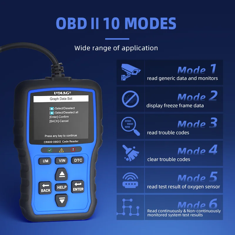 UDIAG CR800 obd2 診断機 日本語 obd2 故障診断機 自動車