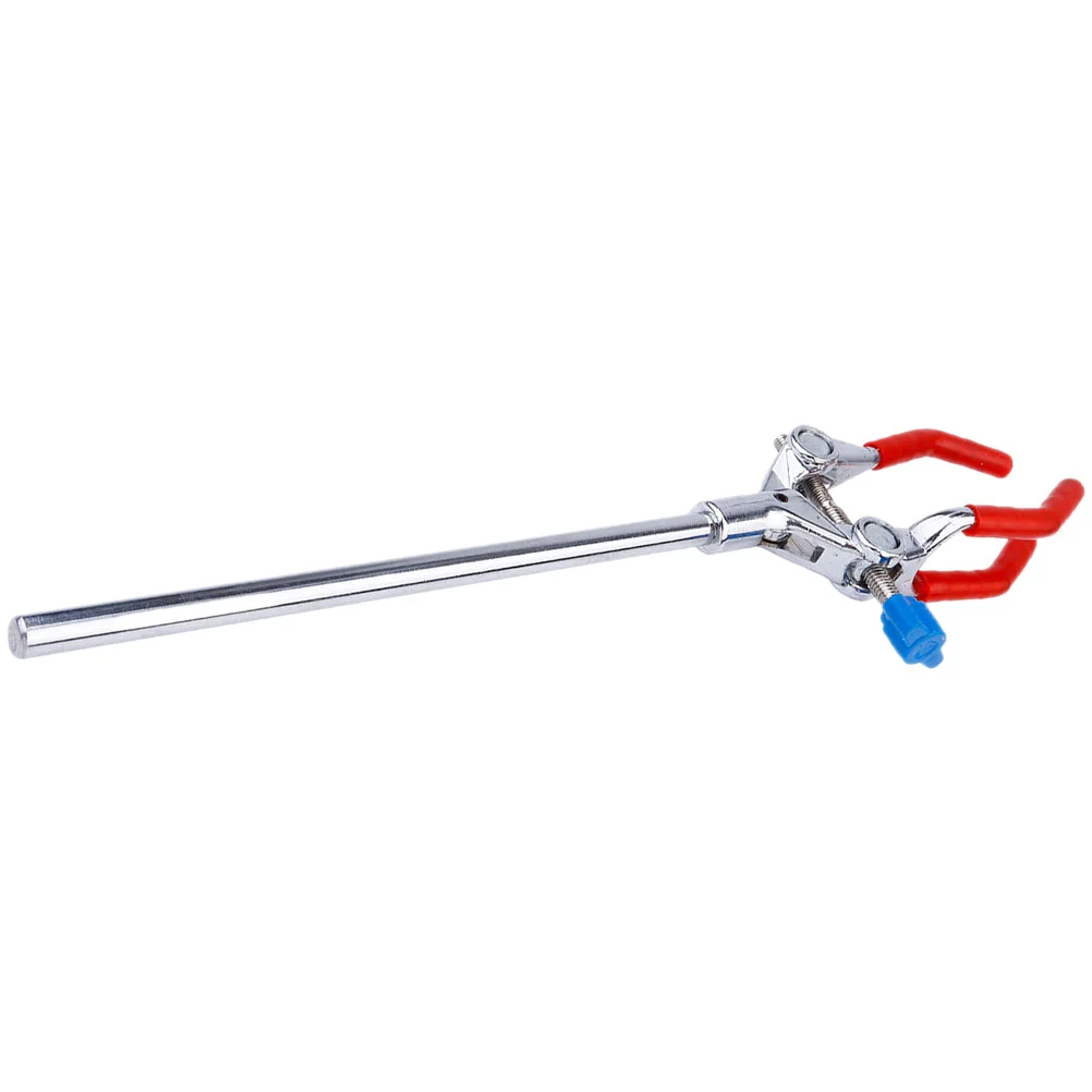 Flask Clamp Three-Claw Clip Stainless Steel Metal Stand Bracket Holder Laboratory Burette