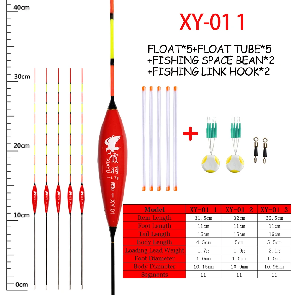 

5 шт./партия, Рыболовные Поплавки с 5 плавающими трубками