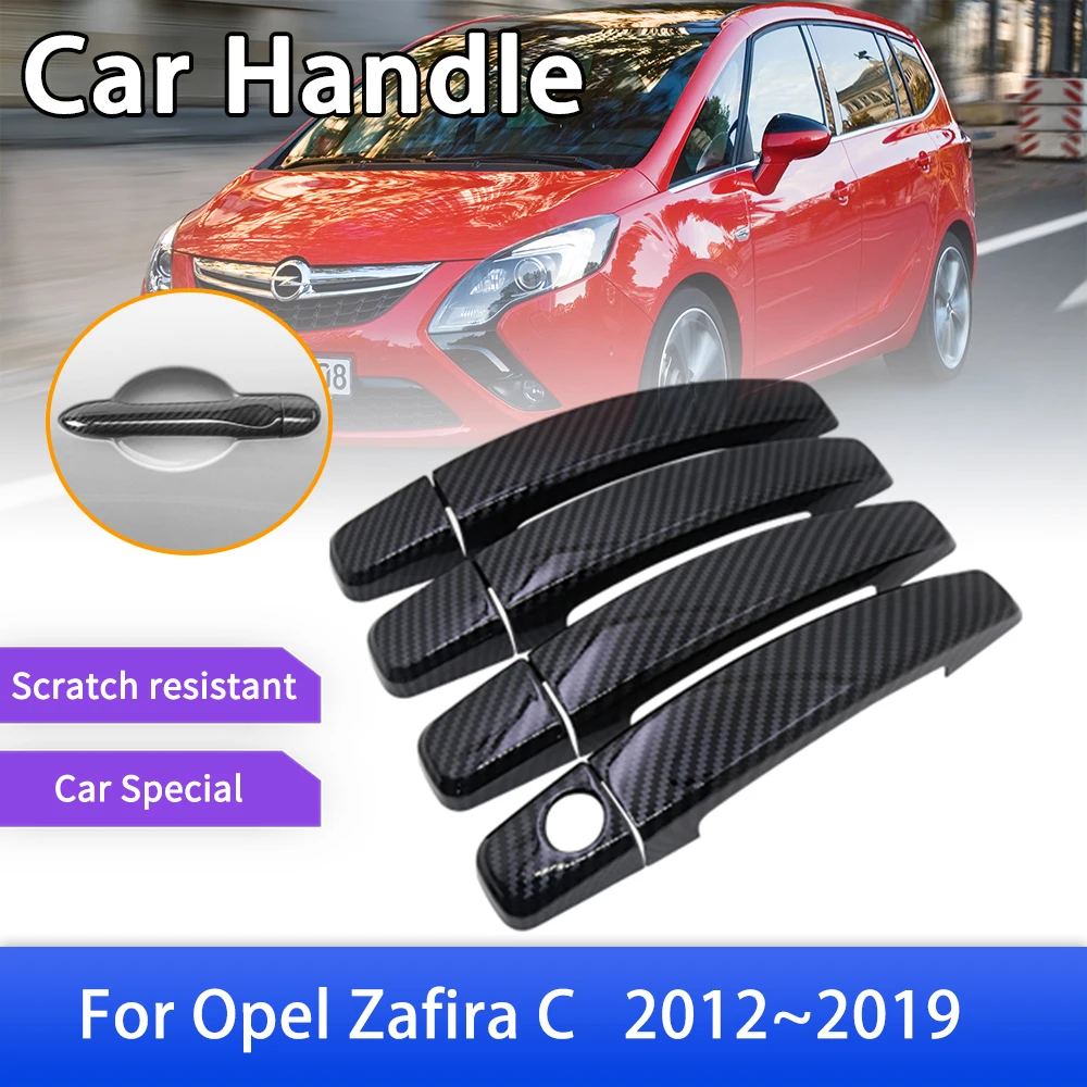 for Opel Vauxhall Zafira C Tourer Carbon Handle Cover Car External Accessories Stickers 2013 2014 2015 - AliExpress