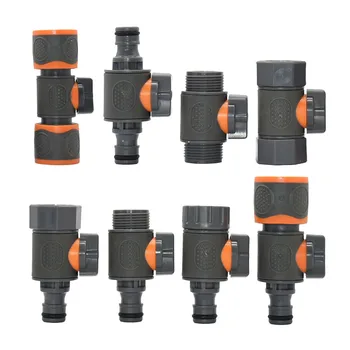 3/4 mâle femelle robinet connecteur rapide mamelon tuyau d'arrosage filetage robinet à tournant sphérique raccords réparation de tubes adaptateur de pistolet d'arrosage 1