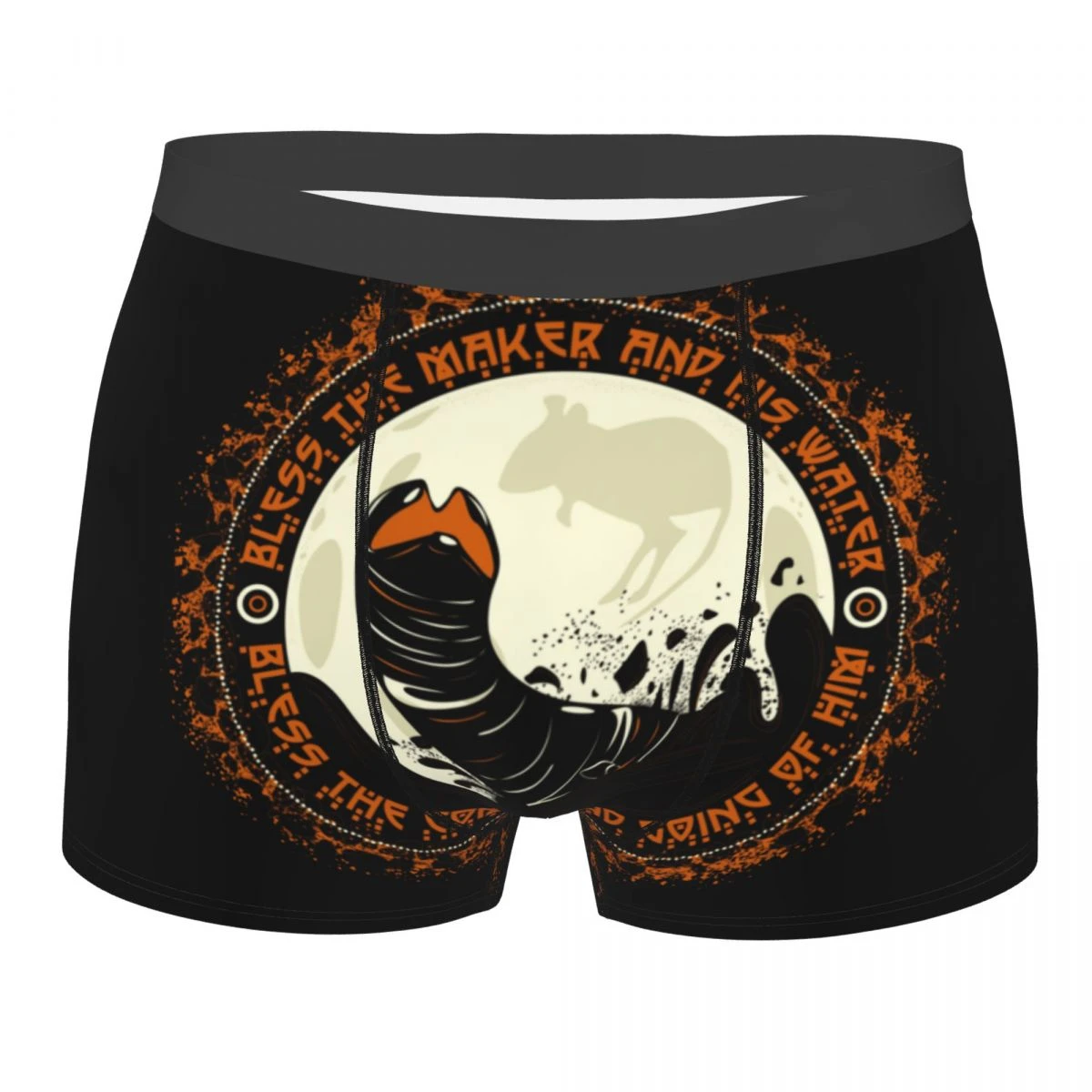 Men Boxer Shorts Panties Shai Hulud Breathable Underwear Dune Herbert Frank Arrakis Sandworm Science Fiction Male Underpants men's underwear with ball pocket