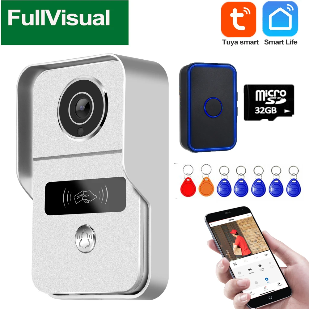 Timbre De Puerta, Intercomunicador, Wifi Inteligente, Cámara | Envío Gratis