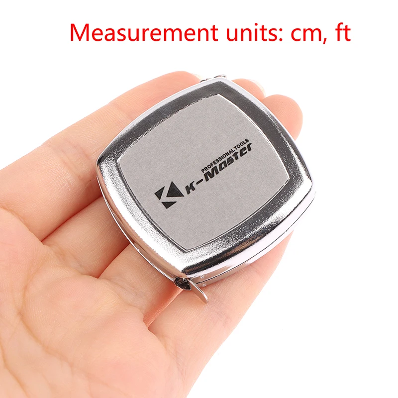 Innovative And Practical 2 Meters Pocket Portable Gift Compact Carry Around Cute Mini Steel Tape Measure Key Ring Hand Tool