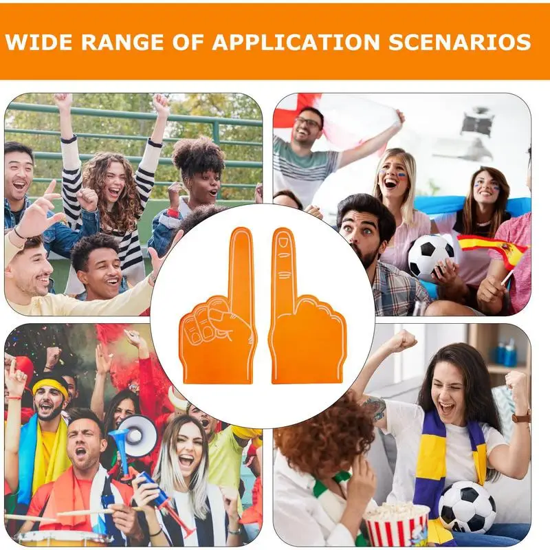 Foam Finger Universal Large Foam Hand Sports Cheerleading Props Sports Favors Cheering Palm Party Props Finger for Events