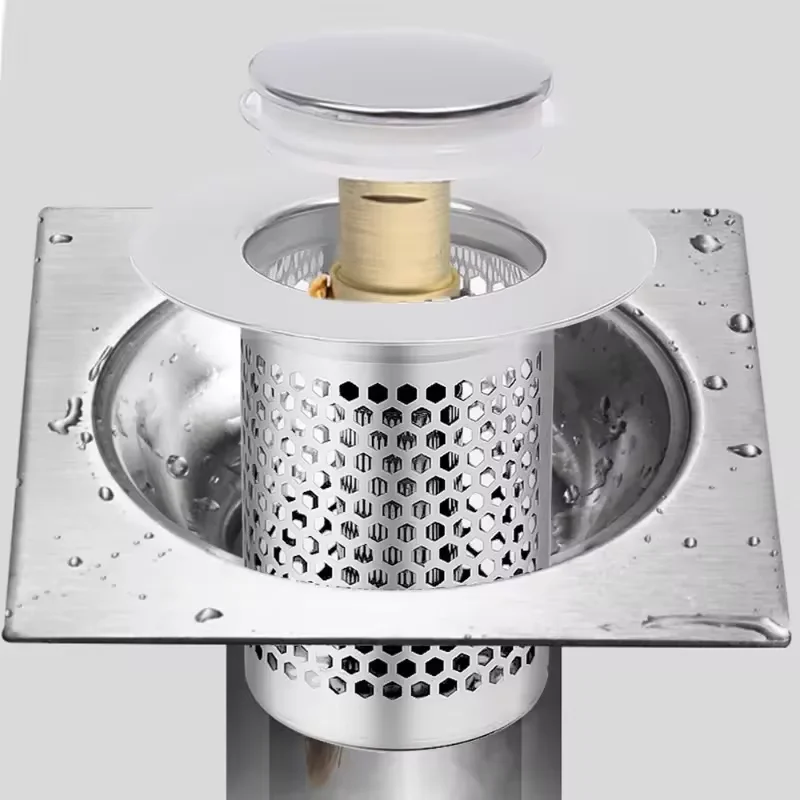 Washbasin Pressurized Drainage Filter Sink Filter Sewer Anti Odor Automatic Bounce Drainage Plug Shower Hair Collector sink filter,sink strainer,hair drain catcher,washbasin plug,washbasin leak plug,shower drain filter