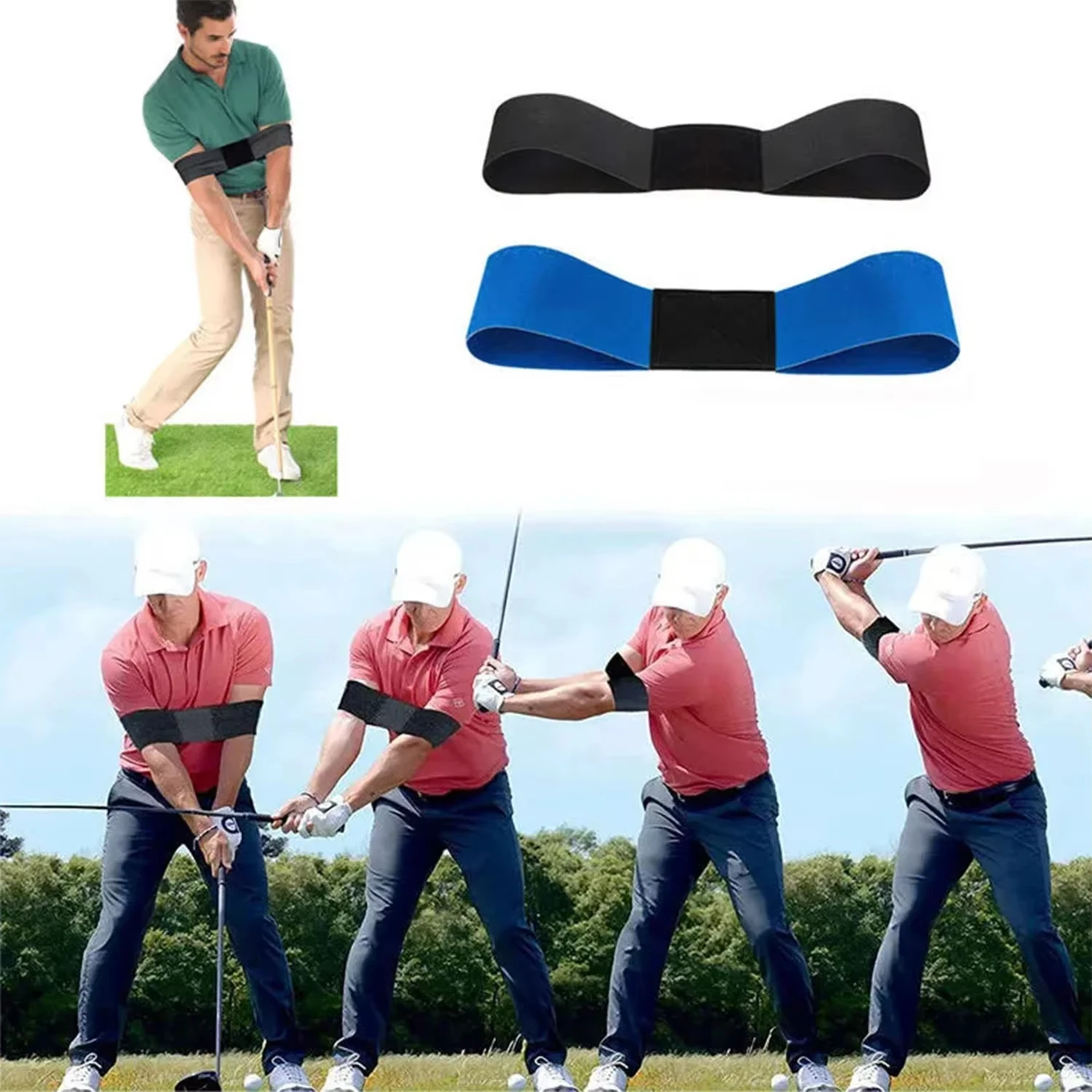 Golf Swing Trainer Posture Corrector Band for Beginners Arm Hand thumbnail 4
