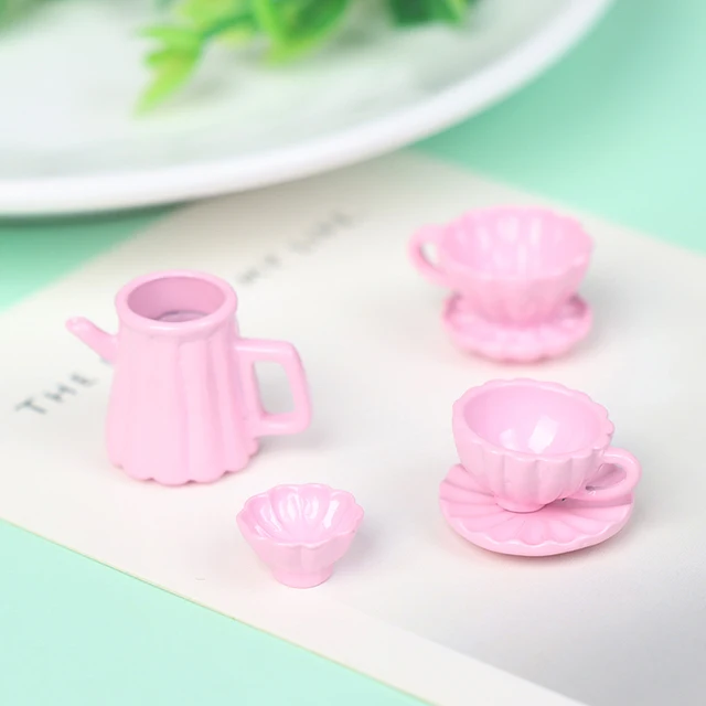 1:12 Dollhouse Miniature Coffeemaker Kitchen Bread Machine Juicer Coffee Pot Christmas Coffee Cup Drink Kitchen Electrical Model 4