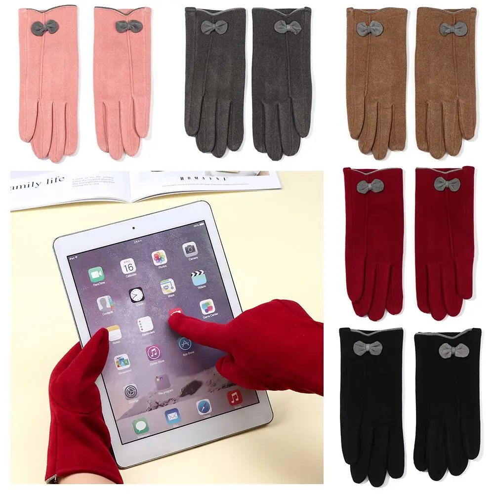 

Autumn Keep Warm Outdoor Sports Artificial Rabbit Hair Cycling Gloves Touch Screen Gloves