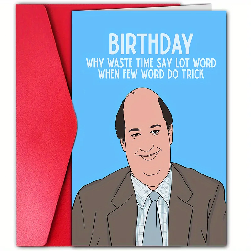재미있는 대머리 이미지 생일 카드 1 개 창의적인 인사 카드. 가족, 친구, 직장인을 위한 완벽한 선물