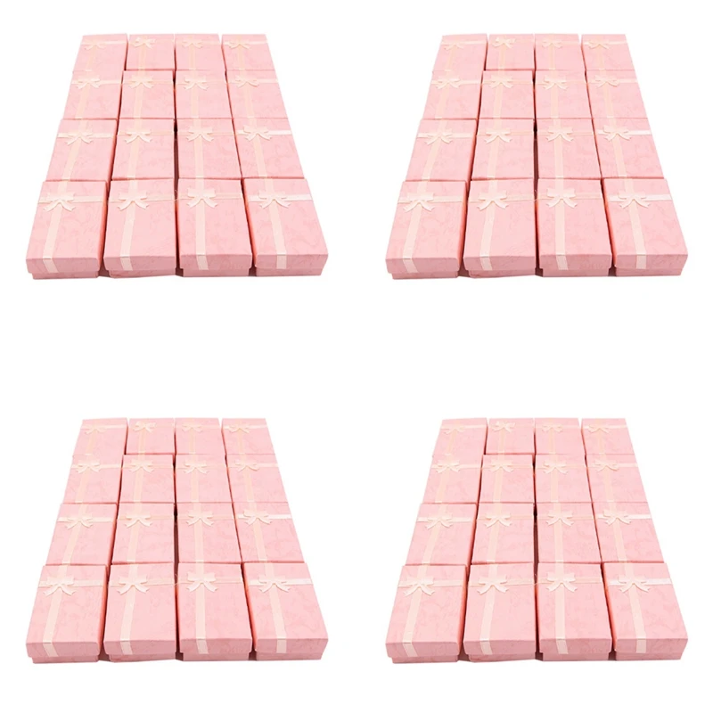 

Бумажные подарочные коробки для ювелирных изделий, 64 шт., для демонстрации колец, небольших часов, ожерелий, сережек, Подарочная коробка для браслетов