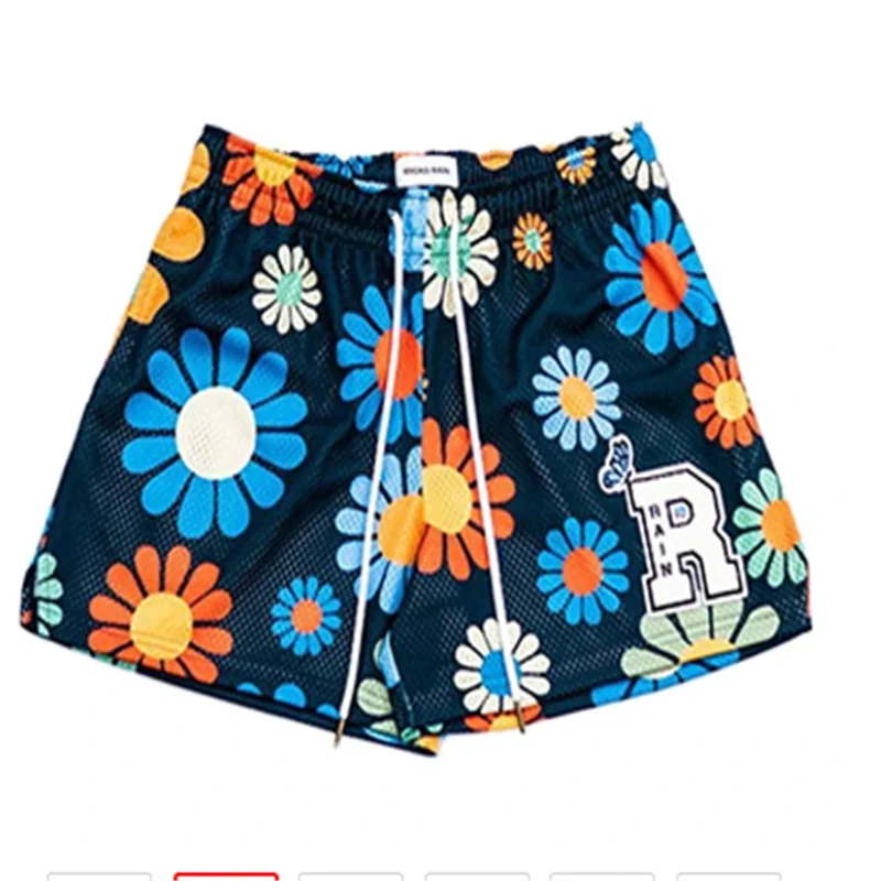 New summer men's shorts men and women's fashion beach shorts mesh quick-drying quarter pants sports shorts men casual shorts