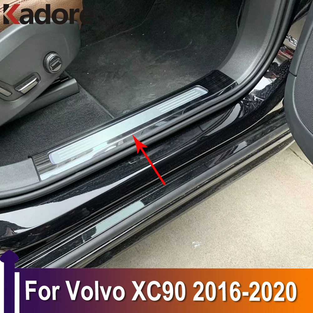 For Volvo XC90 XC 90 2016 2017 2018 2019 2020 Interior Door Sill Scuff