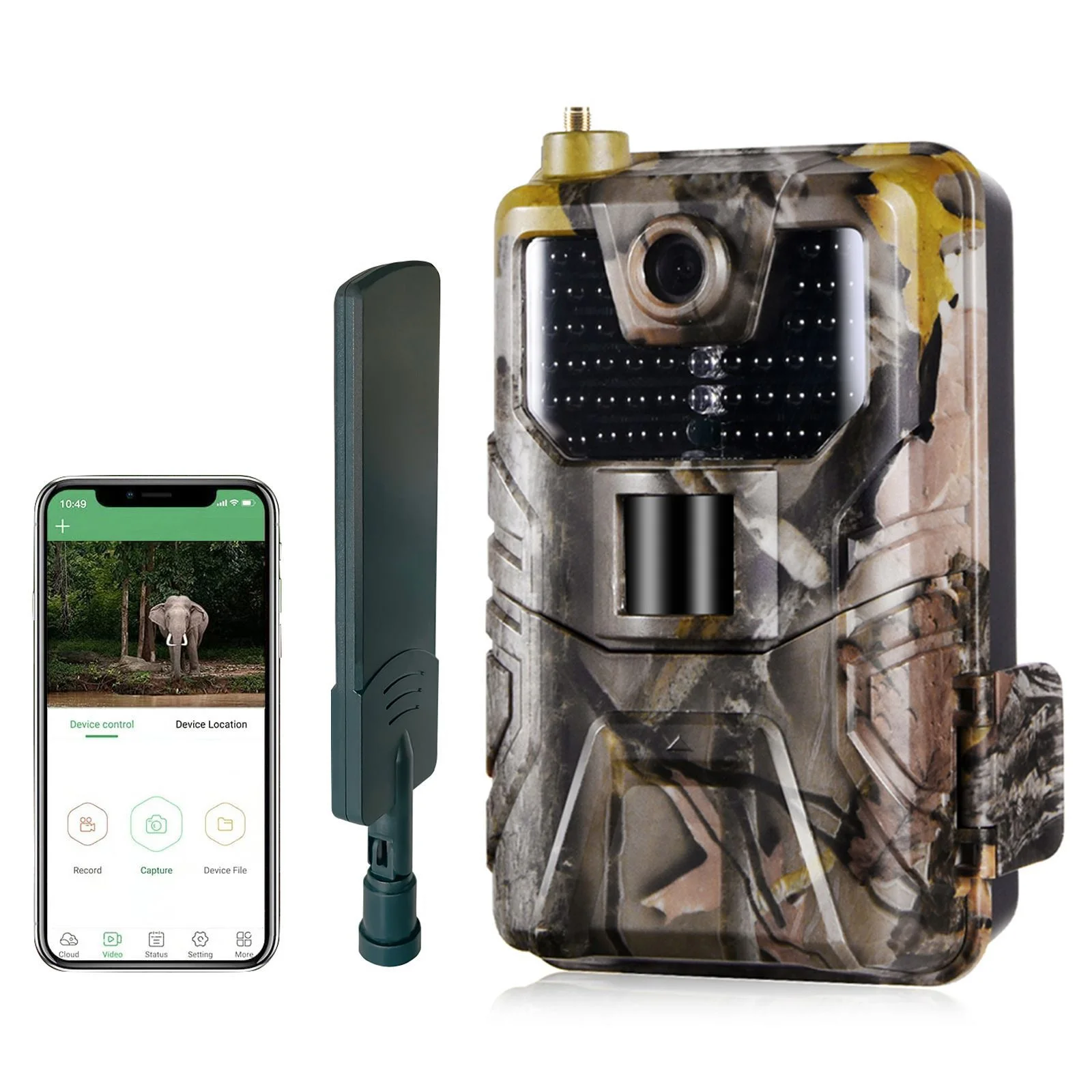 Live broadcast APP Trail Camera Cloud Service 4G 4K 120MP Wireless Wildlife Hunting Cameras HC900PRO 0.3S Night Vision