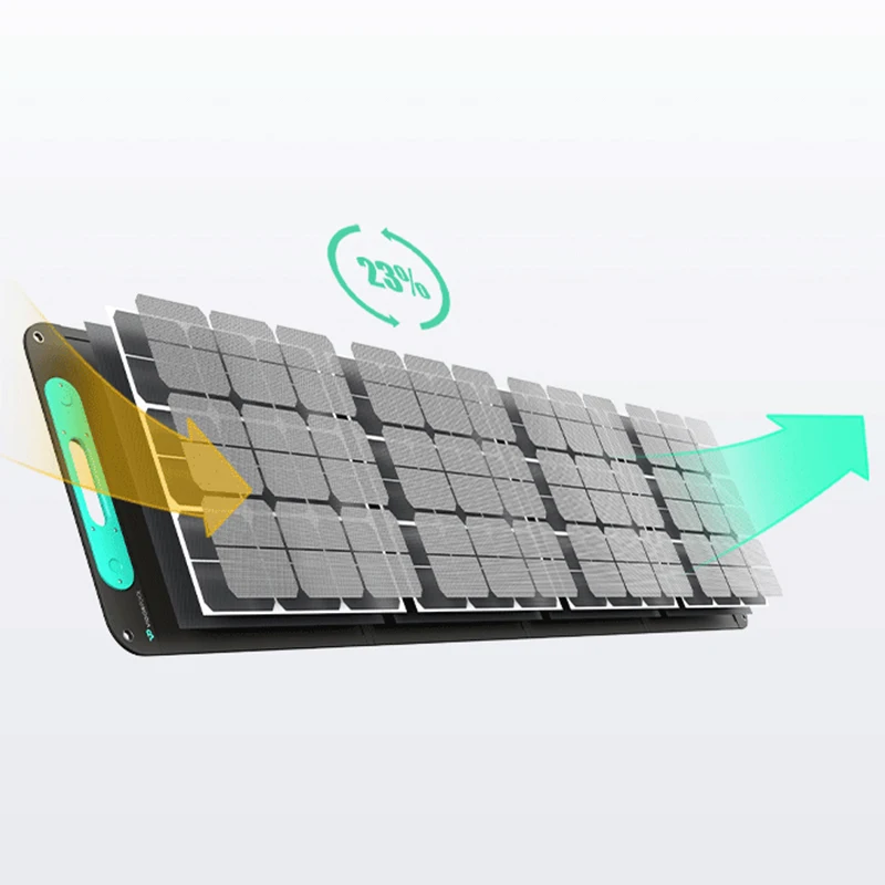 Vigorpool-Sunpower 야외 Rv 캠핑 오프 그리드 플러그 앤 플레이, 재생 가능 에너지, 휴대용 접이식 모노 단결정 태양 전지판