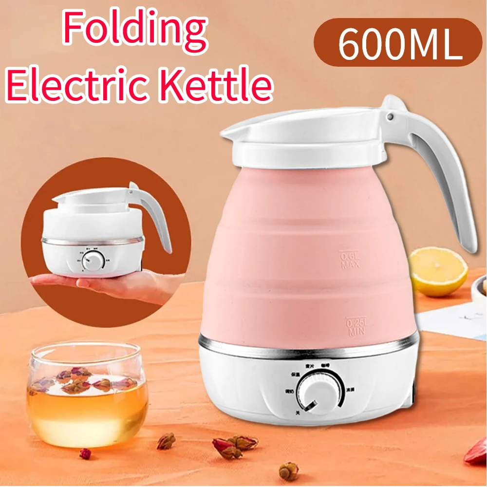 600MLSiliconeFoldableElectricWaterKettle600WLeakproof