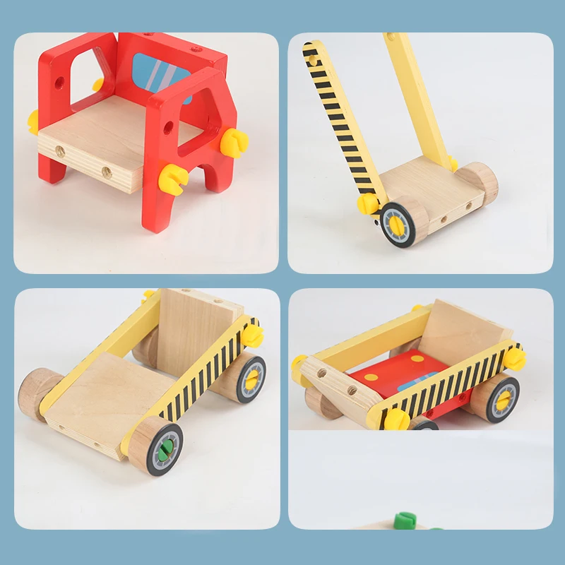 Kids Educational Toys Children 3D Busy Board Wooden Montessori Game Simulation Pretend Play Screw Tools Training