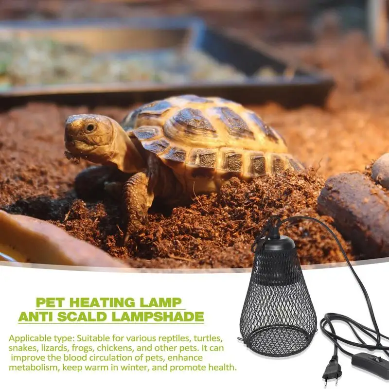 Reptile Anti-Scald Lamp Covers Heating Lamp Lampshade Ceramic Light Bulb Enclosure Safe And Durable Heating Lampshade for reptile heat lamp