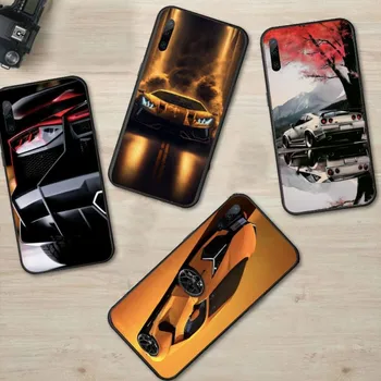 Guesses What Luxury Car Phone Case for Huawei P50 P40 P30 Pro Lite P Smart 2021 2019 Magic 3 Black Soft Phone Cover Funda