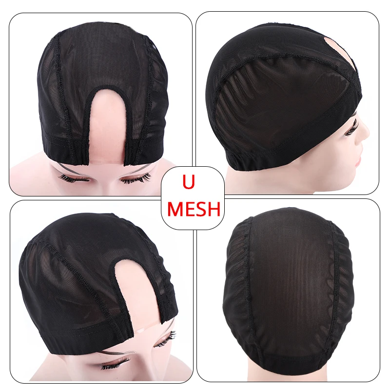 1Pcs Glueless Wig Caps With U Part Lace for Wig Making