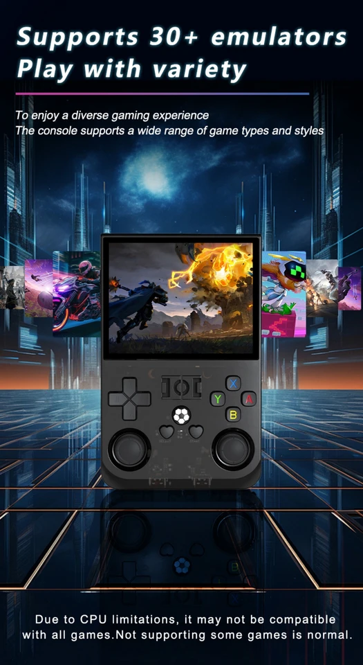 Open Source R36 PRO Retro Handheld Video Game Console Linux System 3.5 Inch IPS Screen Portable Pocket Player 128GB_voghion.com
