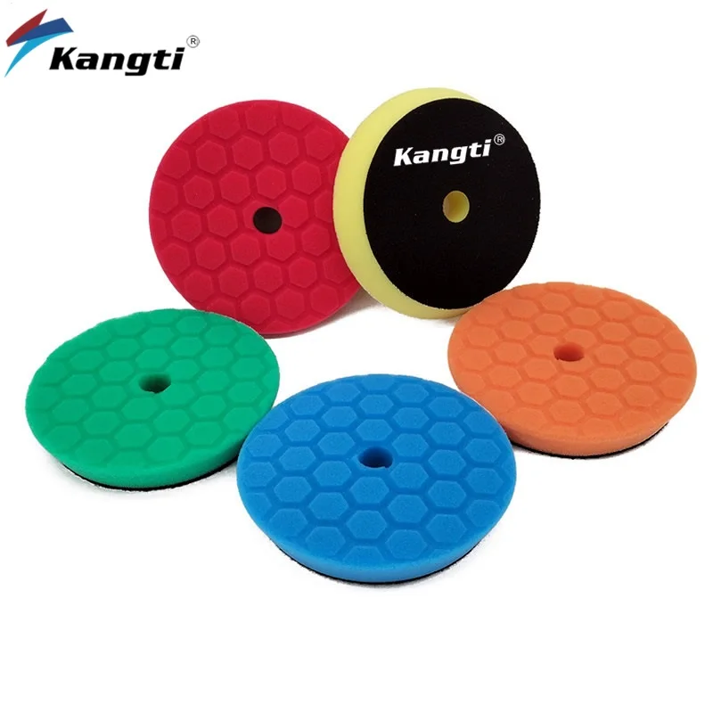 Car Polishing Pad Car Polish Pad Car Polishing Sponge Polishing Wheel Disc 5 (125mm)/6 (150mm) Inch Car Waxing Buffing Pad Germany Foam Polishing Disc Auto Care Repair Tools Wax Pads for Car Detailing