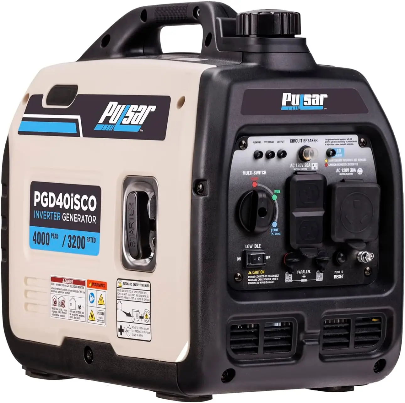 4000W Portable Gas Inverter Generator Small Quiet