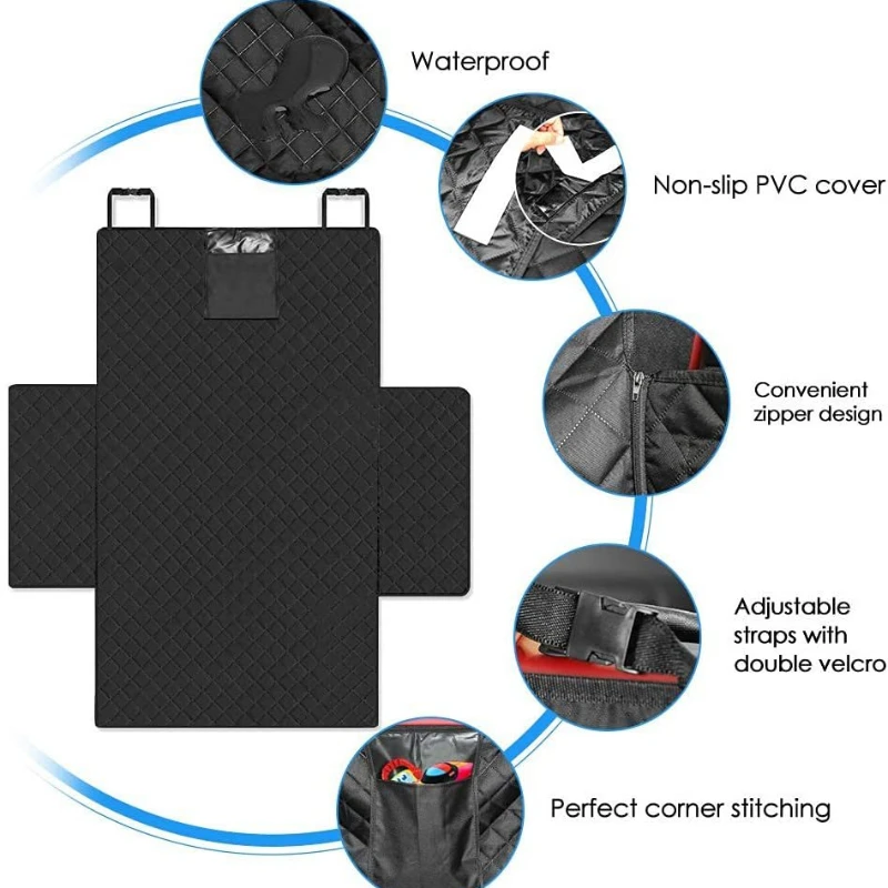 Trunk Pet Mat Suitable for Tesla Model Y Dog Seat Cover Fabric Oxford Waterproof Mat Bed Internal Protection Accessories dog car seat cover