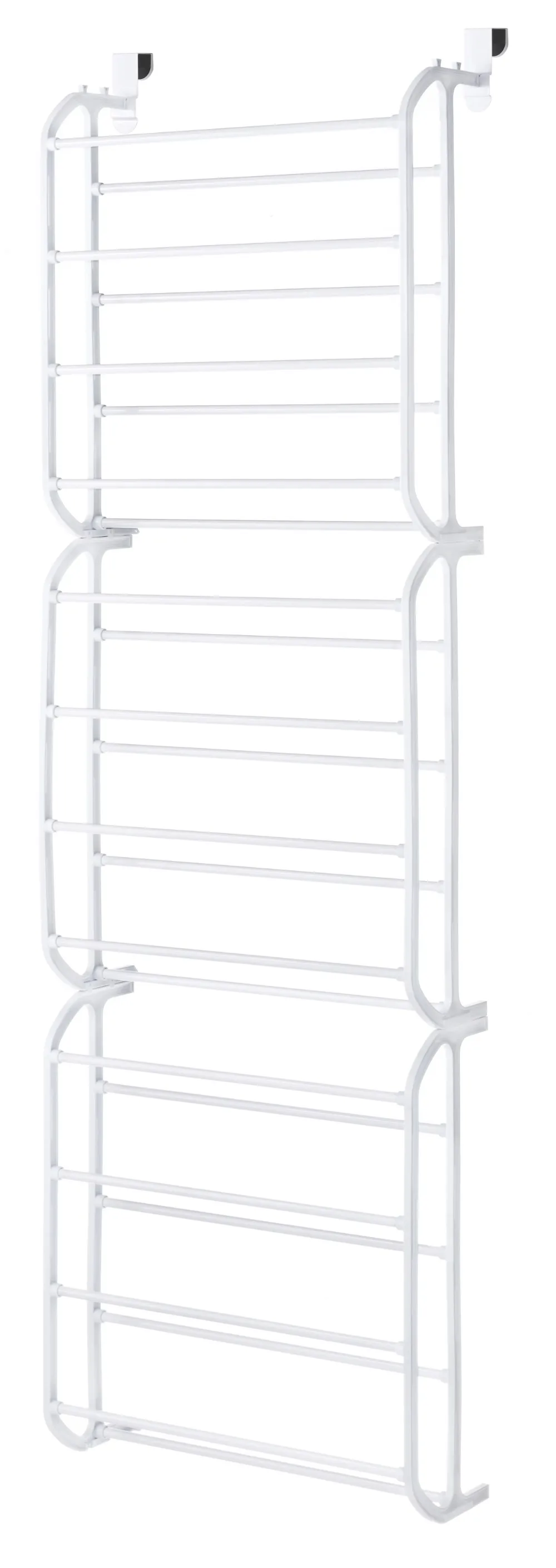 

12-Tier 36 Pair Shoe Rack - Resin -White