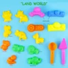 Sand Molding Toys Building Kits Kid'S Summer Beach Sand Toys Sand Play Set With Castle Animal Sand Molds And Tools 6