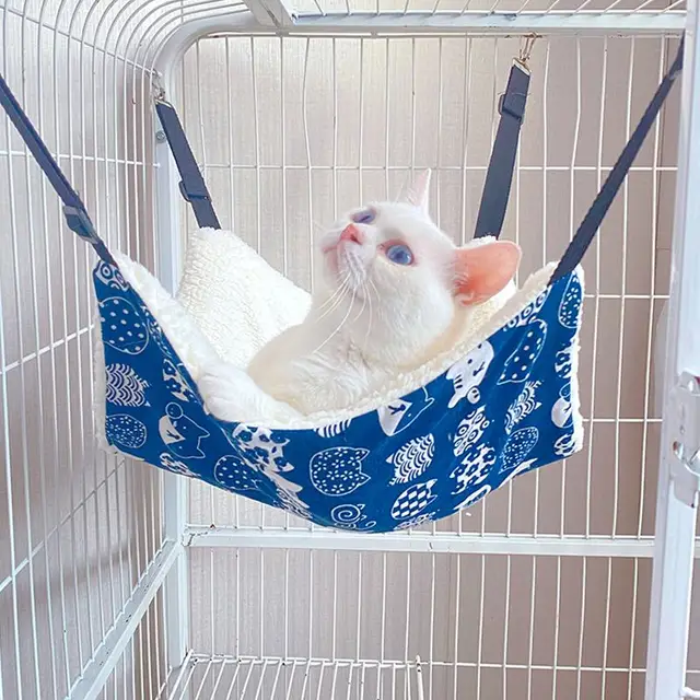 Cat Canvas Hammock Bed Pet Cats Dogs Beds Double-Sided Hanging Bed Pet Swing Beds Hamster Squirrel Cat Rest Sleep Supplies Cat Canvas Hammock Bed Pet Cats Dogs Beds Double-Sided Hanging Bed Pet Swing Beds Hamster Squirrel Cat Rest Sleep Supplies