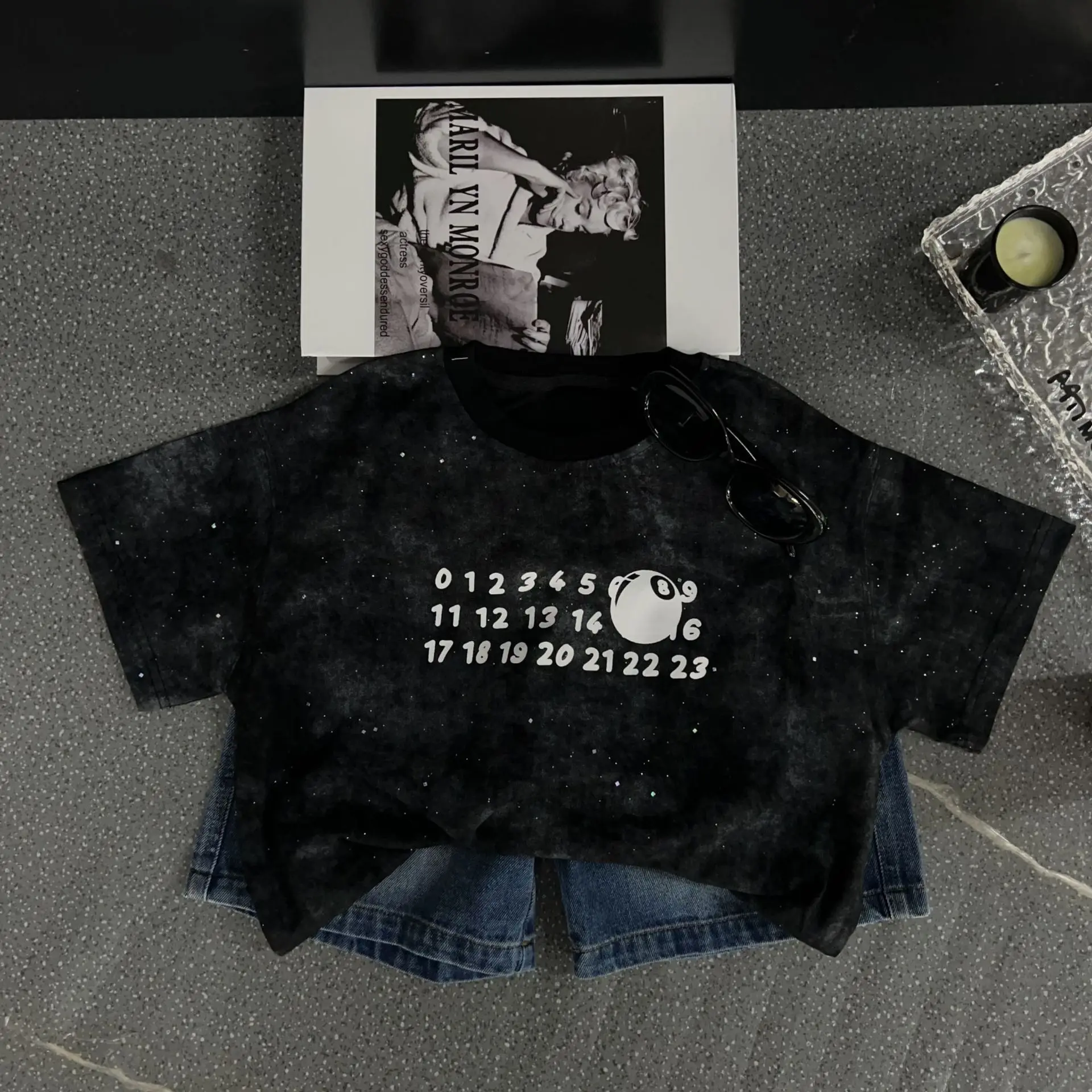 

Children Clothing Fashion Personality T Shirt 2024 New Summer Boys American Style Letter Print Casual Loose Short Sleeve