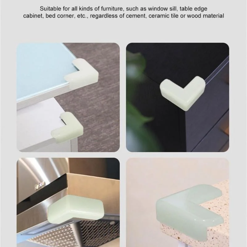 4Pcs/set Luminous Anti-collision Corner Table Corner Edge Protection Cover Baby Anti-collision Guards kids Safety Protector silicone table corner protector,table corner protector,table edge protector,furniture anti collision strip,door anti collision protector