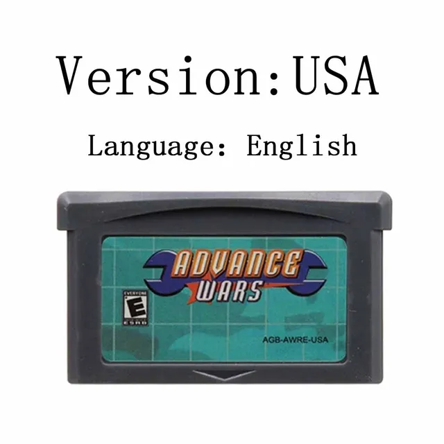 32 Bit Video Game Console Card GBA Game Cartridge Advance Wars Series Advance Wars 2 Black Hole Rising  for GBA English Version 3