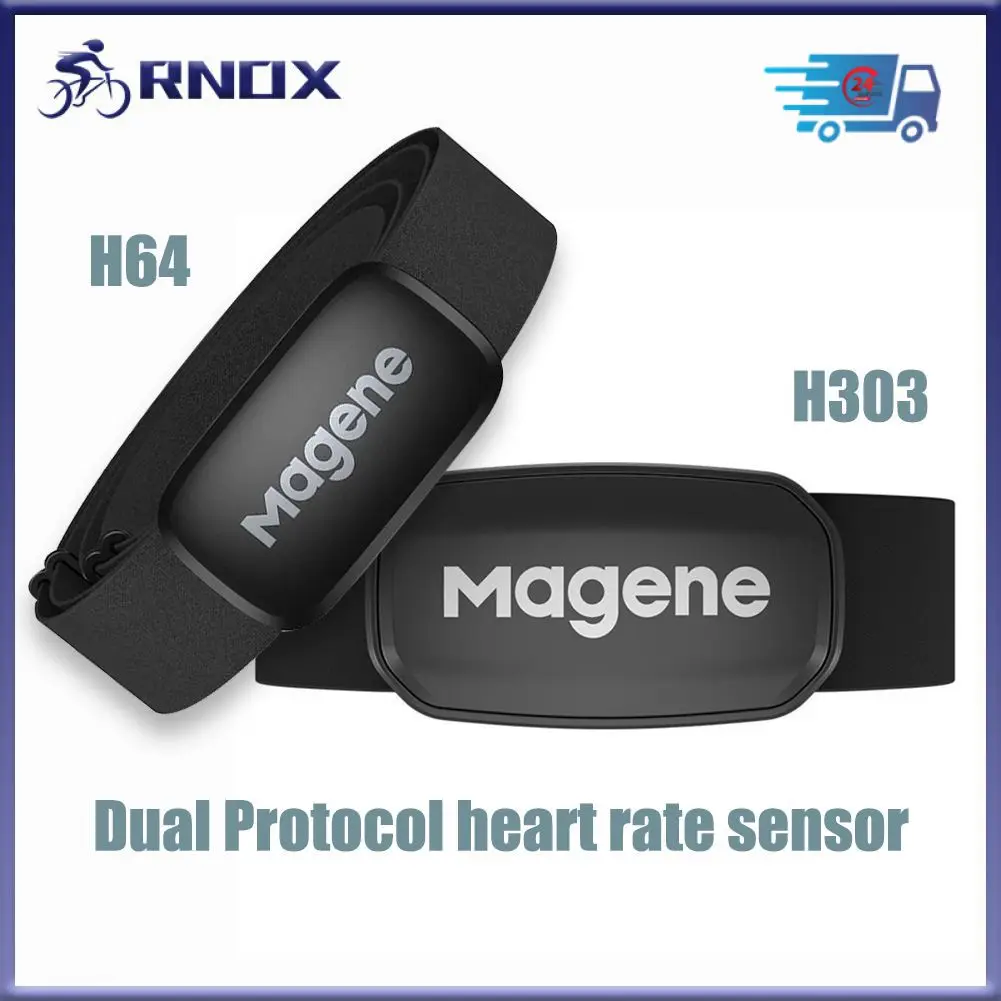 

H303 H003 Heart Rate Monitor Dual Mode Sensor ANT Bluetooth Running Sport Chest Belt Speed Cadence Monitoring Sensor Chest Strap