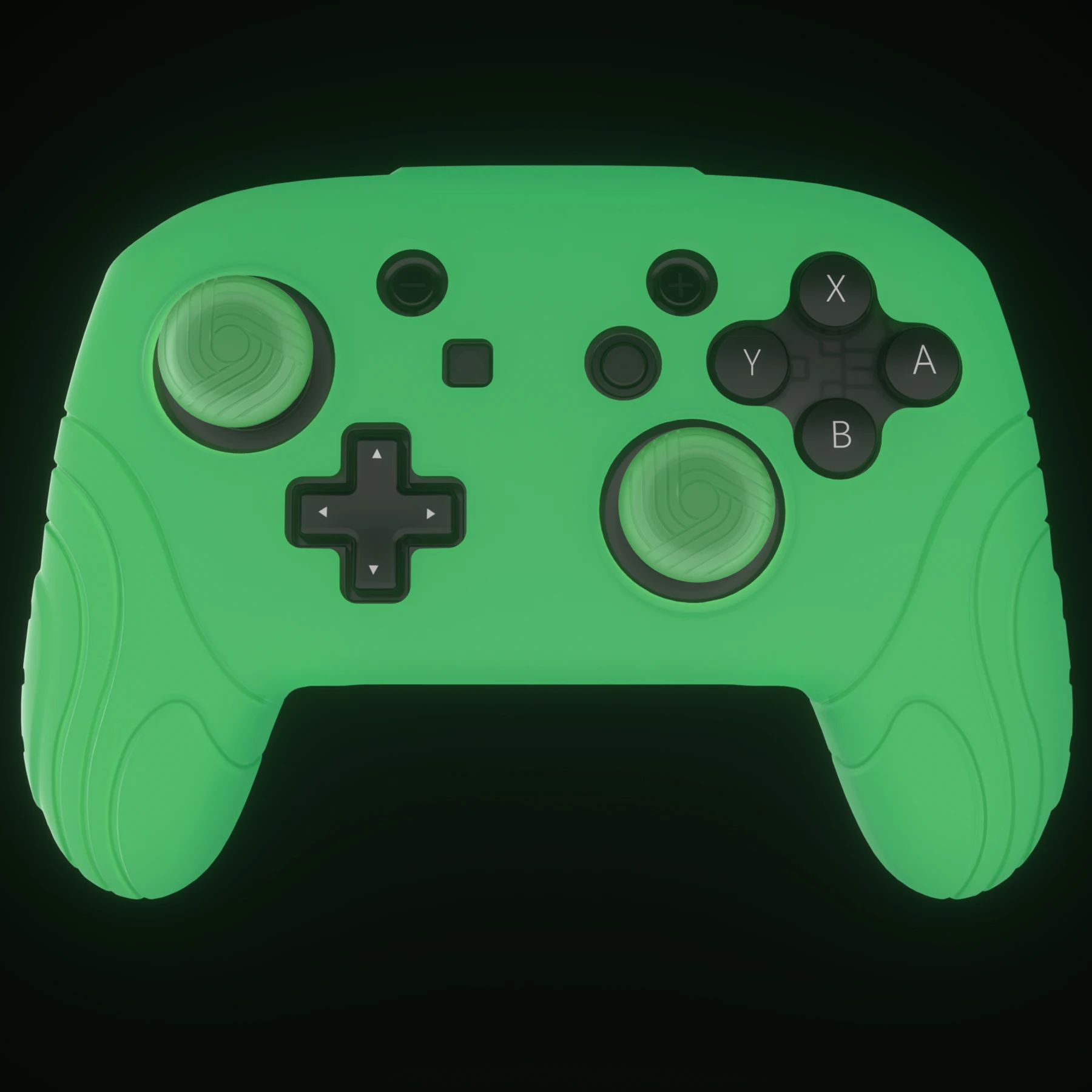PlayVital Samurai Edition Ergonomic Silicone Skin Protective Case W/2 Thumb Grips for Nintendo Switch Pro Controller