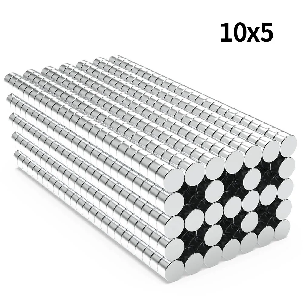 10x5mm N35 Super Starker Neodym-Magnet Runder NdfeB Leistungsstarker Permanentmagnet imanes Kühlschrankmagnete 10*5 – Detail 1