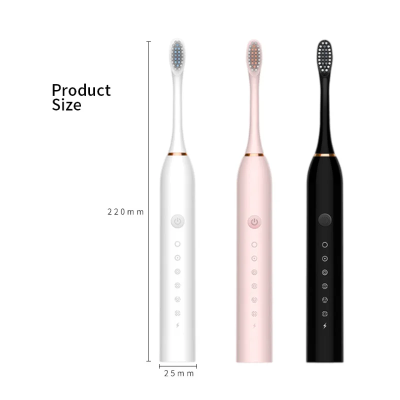 전동 칫솔 가정용 부드러운 모발 충전식 휴대용 성인용 전동 칫솔